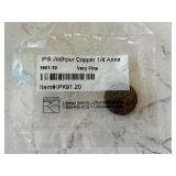 1901-1910 IPS Jodhpur Copper 1/4 Anna VF