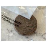 1901-1910 IPS Jodhpur Copper 1/4 Anna VF