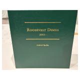 Roosevelt Dimes and Book Includes Silver Proofs