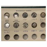 Roosevelt Dimes and Book Includes Silver Proofs