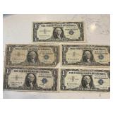 Blue Seal $1 Dollar Silver Certificates