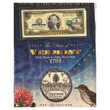 State of Vermont $2 Dollar Federal Reserve Note