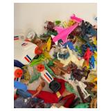 LARGE LOT of Plastic Toys, Cowboy, Western, Native, Army Men etc.