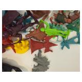 LARGE LOT of Plastic Toys, Cowboy, Western, Native, Army Men etc.