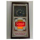 Vintage SCHMIDT Wall Mount Lighted Clock