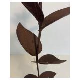 Folk Art Metal Flower Sculture