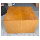 1949 Mid Century Custom Made Square Coffee Table Made In The Style of Frank Lloyd Wright