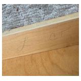 1949 Mid Century Custom Made Square Coffee Table Made In The Style of Frank Lloyd Wright