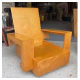 Fantastic Frank Lloyd Wright Style Mid Century Arm Lounge Chair Custom Made in 1949 #1