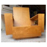 Fantastic Frank Lloyd Wright Style Mid Century Arm Lounge Chair Custom Made in 1949 #1