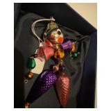 CHRISTOPHER RADKO Wiggle Man Glass Christmas Ornament