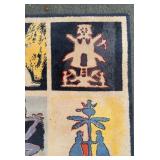 Vintage ANDY WARHOL Pictorial Hooked Rug
