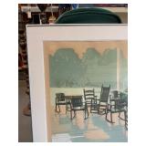 STRIKING Signed & Numbered Janvier Lange Silkscreen "Sunapee"