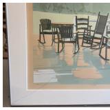 STRIKING Signed & Numbered Janvier Lange Silkscreen "Sunapee"