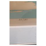 STRIKING Signed & Numbered Janvier Lange Silkscreen "Sunapee"