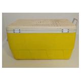 Vintage Yellow IGLOO Squirt Picnic Camping Cooler