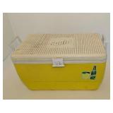 Vintage Yellow IGLOO Squirt Picnic Camping Cooler