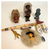 Vintage Eskimo / Inuit Collectibles Including Peace Pipe