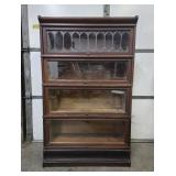 Antique 4-Section Stacking Oak Bookcase