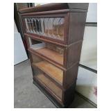 Antique 4-Section Stacking Oak Bookcase