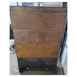 Antique 4-Section Stacking Oak Bookcase