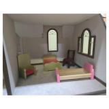Wonderful Large Wood Doll House w/Accessories