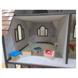 Wonderful Large Wood Doll House w/Accessories
