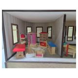 Wonderful Large Wood Doll House w/Accessories