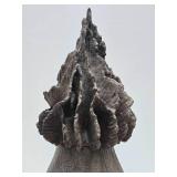 Fantastic Large & Unusual Large Signed Art Pottery Vase w/Sculptural Brutal Top