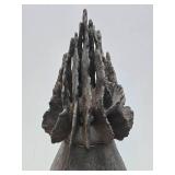 Fantastic Large & Unusual Large Signed Art Pottery Vase w/Sculptural Brutal Top