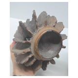 Fantastic Large & Unusual Large Signed Art Pottery Vase w/Sculptural Brutal Top