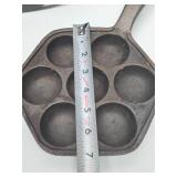 3 Cast Iron Muffin/Cornbread etc Pans