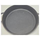 Unusual Vintage 10.5" 2-Handled Cast Iron Pan