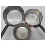 Wonderful Quality Vintage French etc Heavy Copper & Iron Cooking Pots