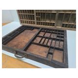 2 Antique Wooden Printer