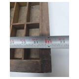 2 Antique Wooden Printer