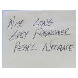 Long Strand of Blue Freshwater Pearls Necklace - 40"+ Length