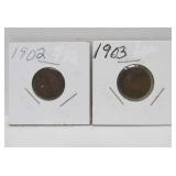 Lot of 28 Antique US Indian Head Pennies