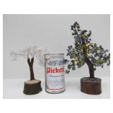 Group of Assorted Gemstone Wire Trees etc