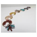 Group of Assorted Gemstone Wire Trees etc