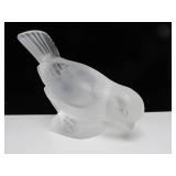 Hand Signed LALIQUE Glass Bird Figurine
