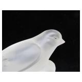 Hand Signed LALIQUE Glass Bird Figurine