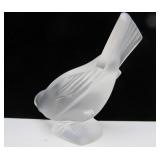 Hand Signed LALIQUE Glass Bird Figurine