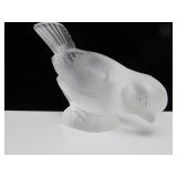 Hand Signed LALIQUE Glass Bird Figurine