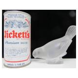 Hand Signed LALIQUE Glass Bird Figurine