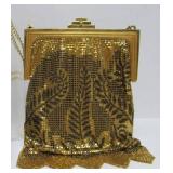 Gorgeous Larger Vintage Gold-Tone Metal Mesh Purse