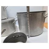 LARGE Group of Good Aluminum Restaurant / Commercial Cookware