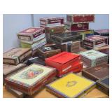 LARGE Lot of Wood etc Cigar Boxes in Very Nice Clean Condition