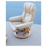 Quality EKORNES Stressless Recliner w/Matching Ottoman/Footrest #1