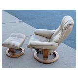 Quality EKORNES Stressless Recliner w/Matching Ottoman/Footrest #1